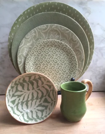 Terrafirma Chevron Citrus Small Oval Bowl