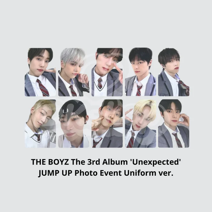 THE BOYZ – Unexpected JUMP UP Photocard SET OT10 Uniform ver.