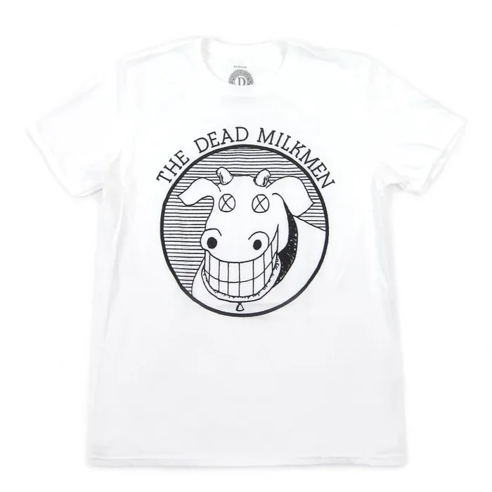 The Dead Milkmen: Cow Logo Shirt – White