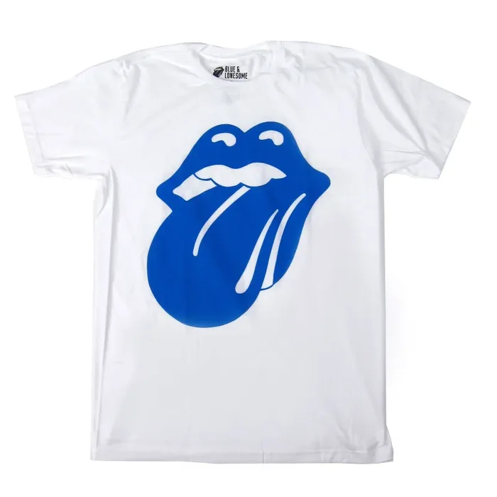 The Rolling Stones: Blue And Lonesome 72 Logo Shirt – White