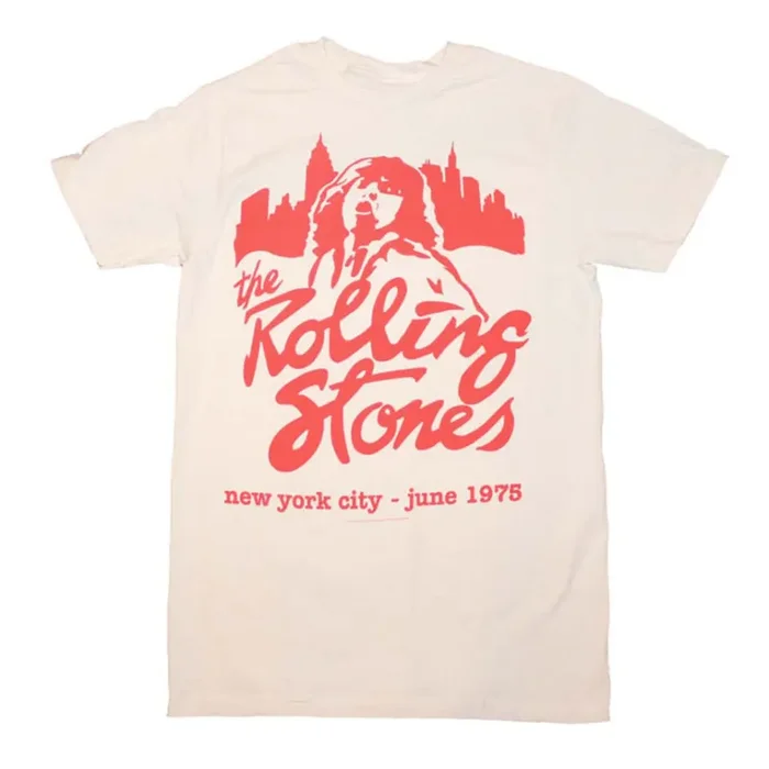 The Rolling Stones: Mick June 1975 Shirt – White