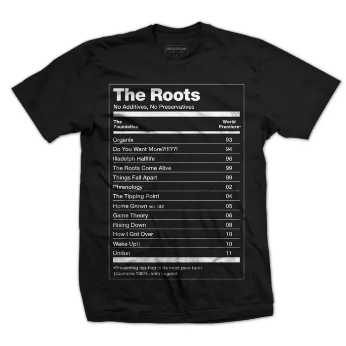 The Roots: No Preservatives Shirt – Black