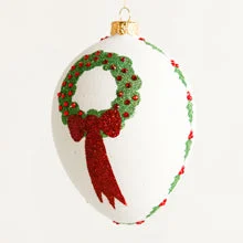 Thomas Glenn Wreath Egg Ornament