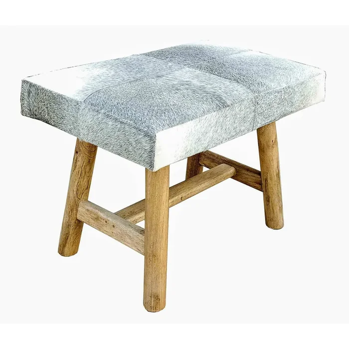 THOR Grey Cowhide Bench