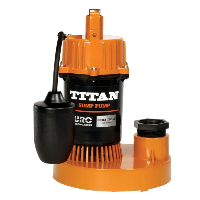 Titan Basement Submersible Sump Pump 1/2 HP – Tethered Float