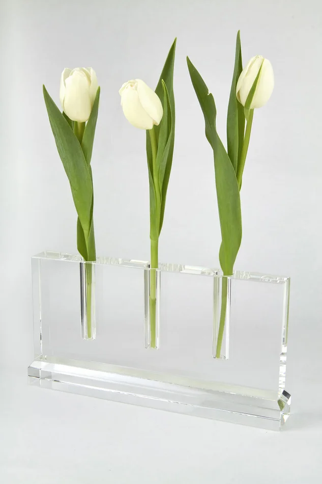 Tizo Design Crystal 3 Hole Bud Vase