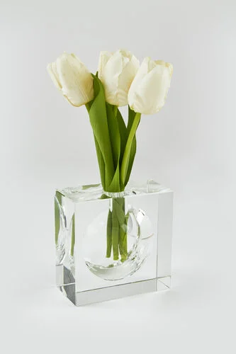 Tizo Design Crystal Small Square Bubble Vase