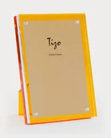 Tizo Design Orange Back Lucite Frame, 4*6
