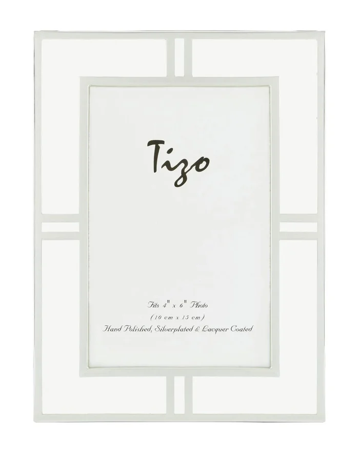 Tizo Design Windowpane Silverplate Frame, 4*6