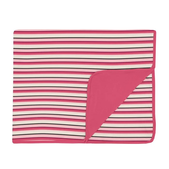Toddler Blanket – Winter Rose Stripe