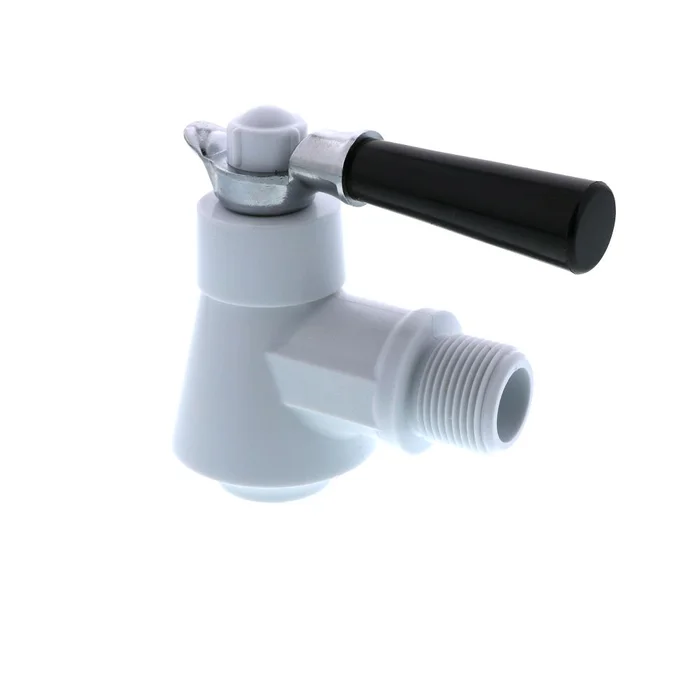 Tomlinson 1000817 350 3/4″ NPT Thread Series Plastic No-Drip Soft Serve Ice Cream Dispenser Faucet