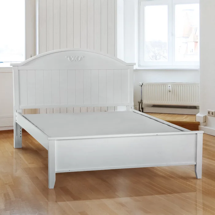 Tram Contemporary White Queen Fabric Bunkie Board by Furniture of America