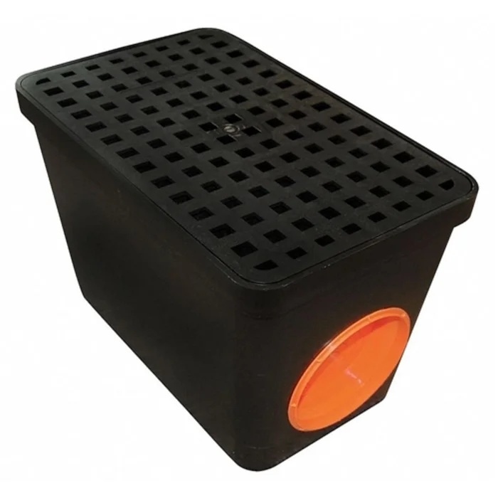 TUF-TITE 2 Hole Drain Sump box, 14″L x 9″W x 9″D, 2HDS-2B