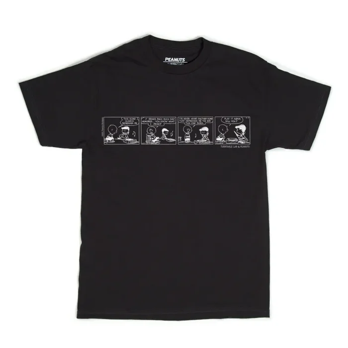 Turntable Lab: Peanuts Sad Song Shirt – Black
