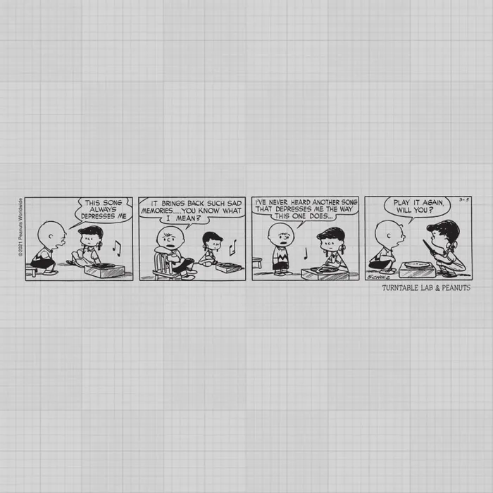 Turntable Lab: Peanuts Sad Song Shirt – Purple - Image 2