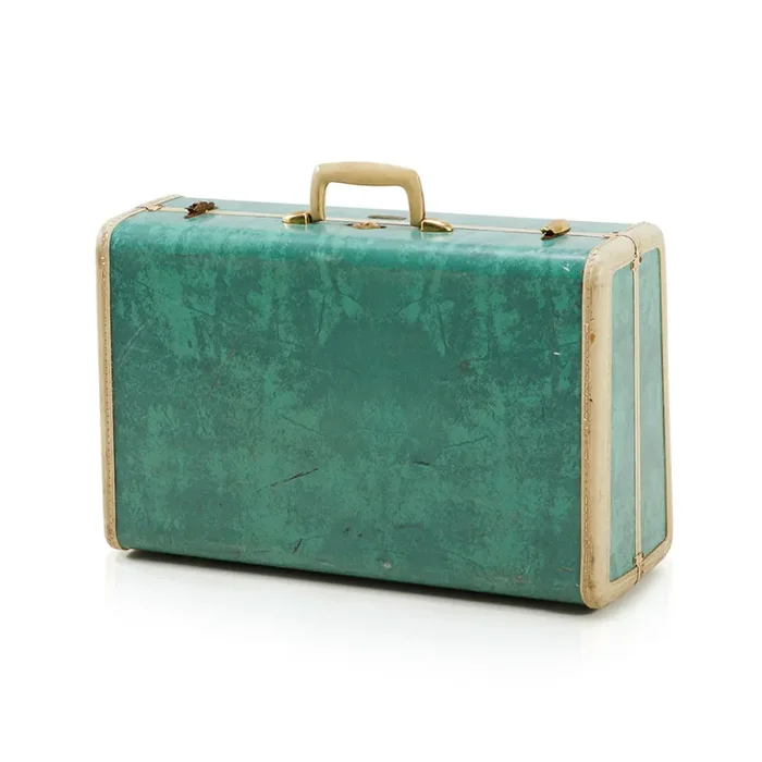 Turquoise Samsonite Hardshell Vintage Suitcase Online Sale