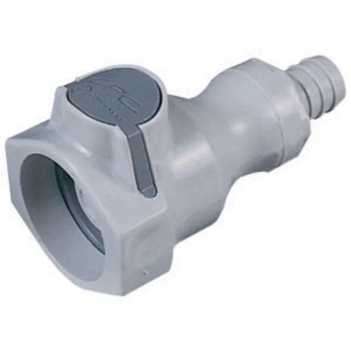 UDC Valved In-Line Hose Barb Coupling Body – 5/8 ID Barb Buna-N O-Ring