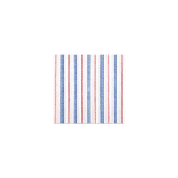 Vietri Papersoft Americana Stripe Cocktail Napkins