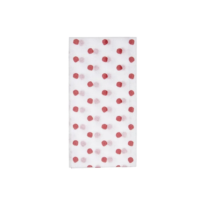 Vietri Papersoft Red Dot Guest Towels