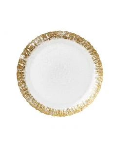 Vietri Rufolo Gold Salad Plate
