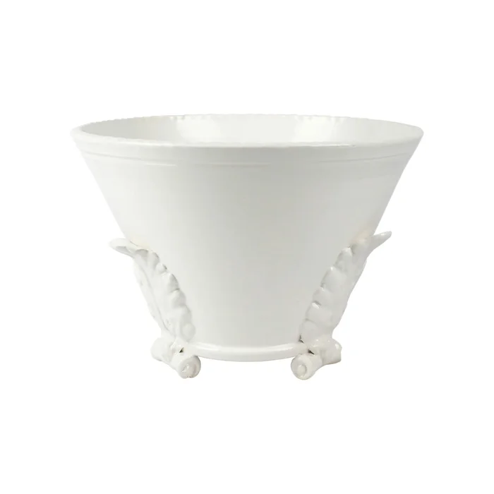 Vietri Rustic Garden Large Oak Leaf Cachepot