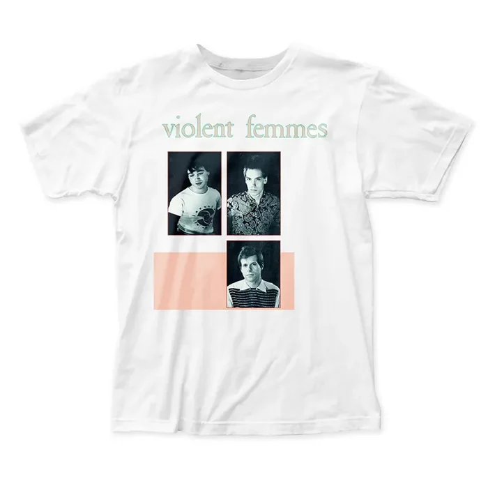 Violent Femmes: Group Shirt – White