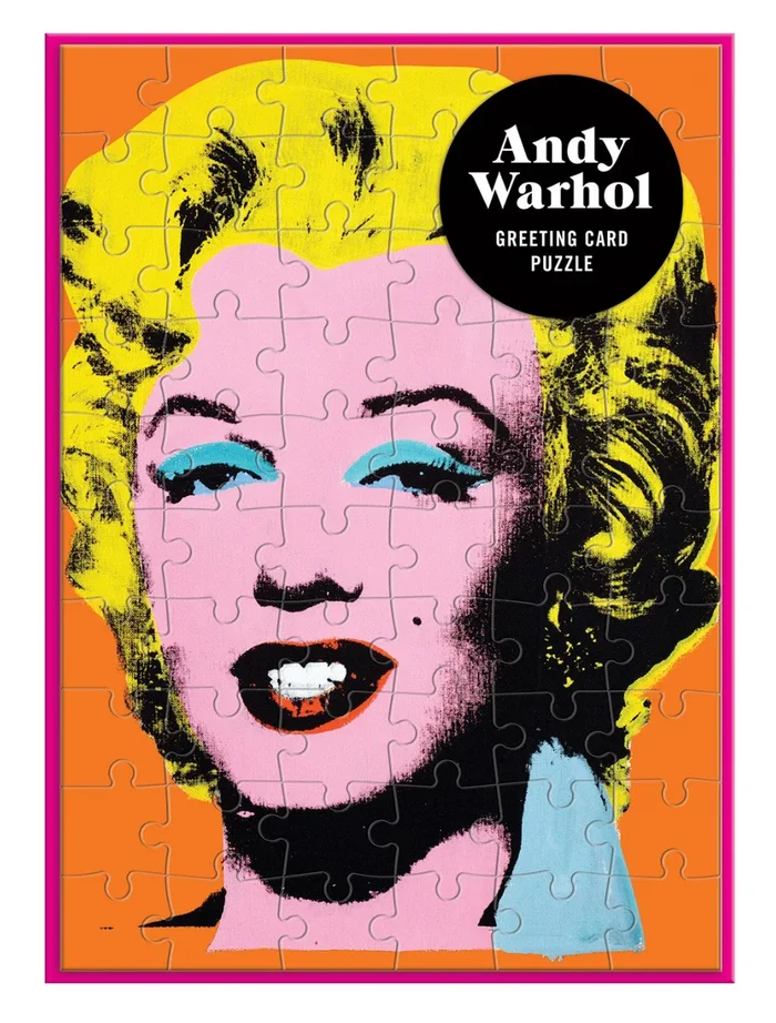 Warhol Marilyn Greeting Card Puzzle