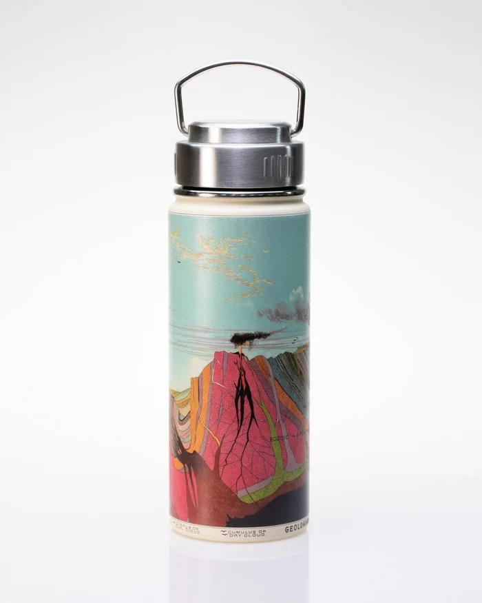 Water Bottle (Stainless Steel) – Earth’s Geology 18oz
