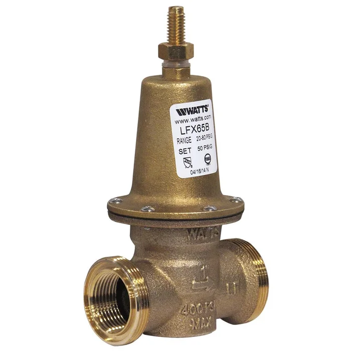 Watts 1 LFX65B Lead-Free Pressure Regulator 1″ FNPT