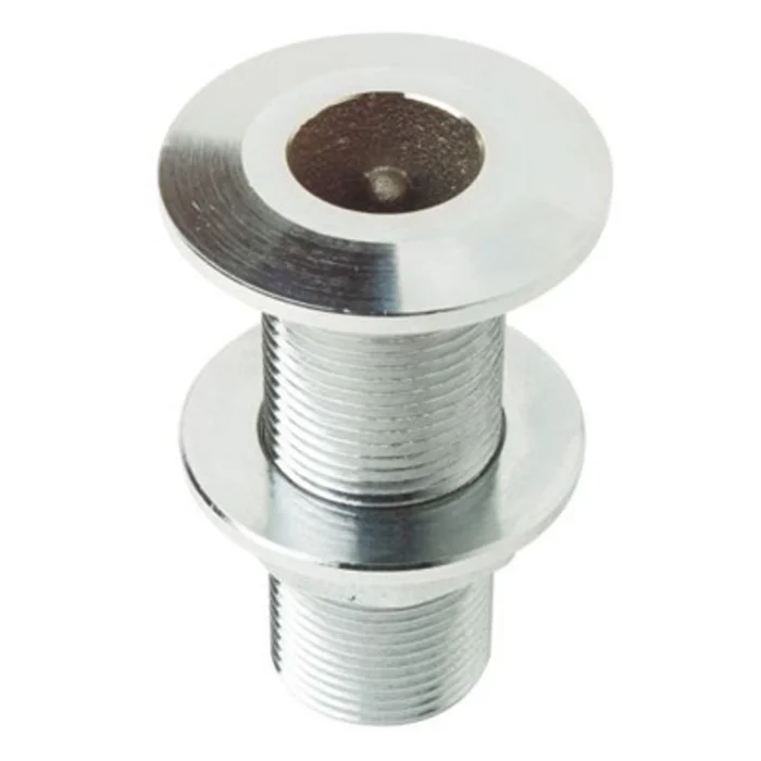 Watts Marine Chrome Plated Thru-Hull Assembly With Nut – 3/4″ NPSM
