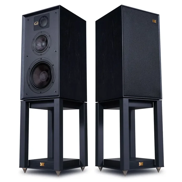 Wharfedale: Linton Speakers + Stands Set (Pair) – Black Oak