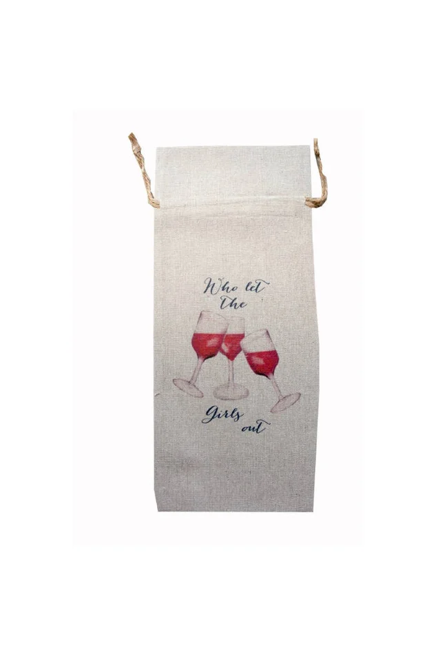 WHO LET THE GIRLS OUT WINE BAG
