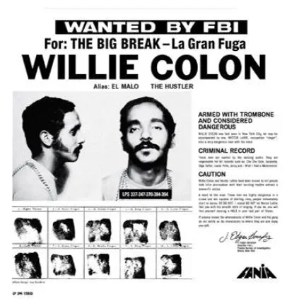 Willie Colon: Wanted By The FBI / The Big Break – La Gran Fuga (Colored Vinyl) Vinyl LP (Record Store Day)