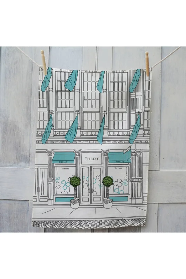 Window Shopping -Tiffany Tea Towel