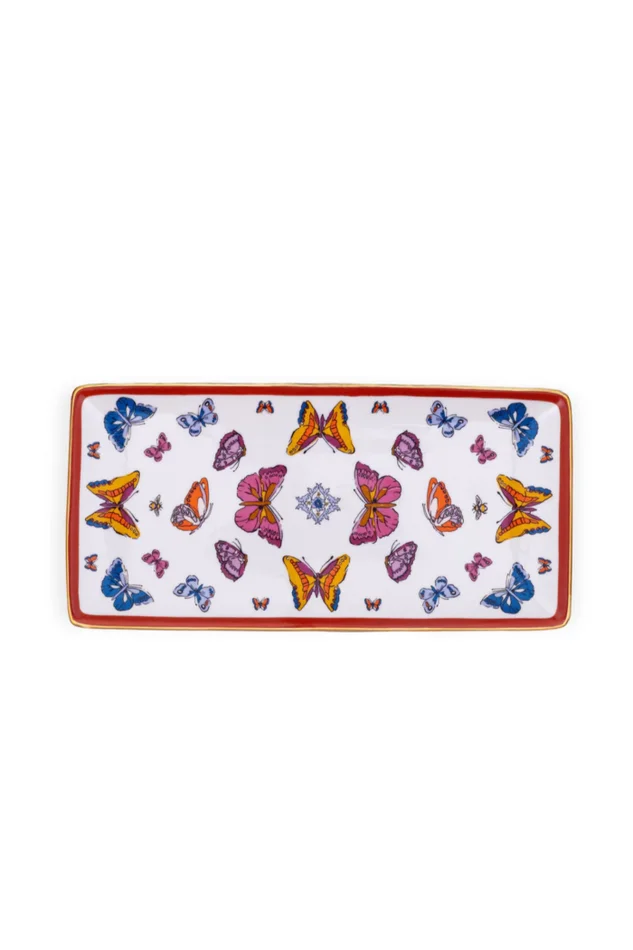 WING STUDY RECTANGLE CERAMIC TRAY