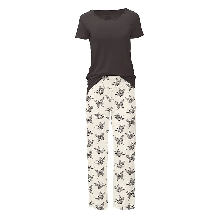 Women’s Loosey Goosey Pajama – Natural Swallowtail