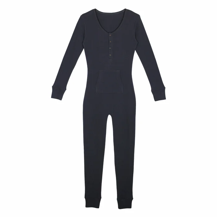 Women’s Onesie – Organic Thermal (Coal)
