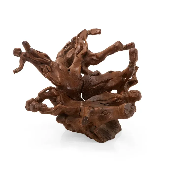 Wood African Spirit Tree Chair