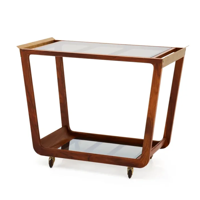 Wood & Brass MCM Bar Cart Online