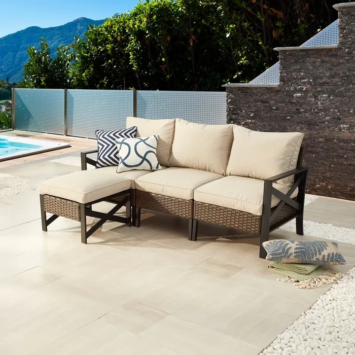 X-Arm 4-Piece Outdoor Sectional Set