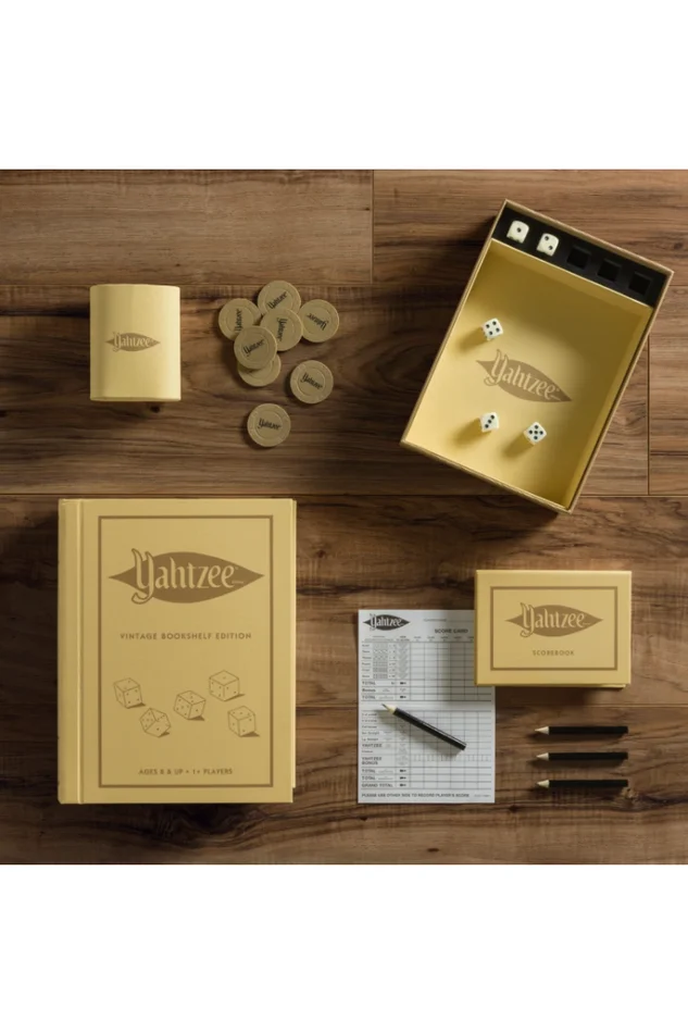 YAHTZEE-VINTAGE BOOKSHELF EDITION