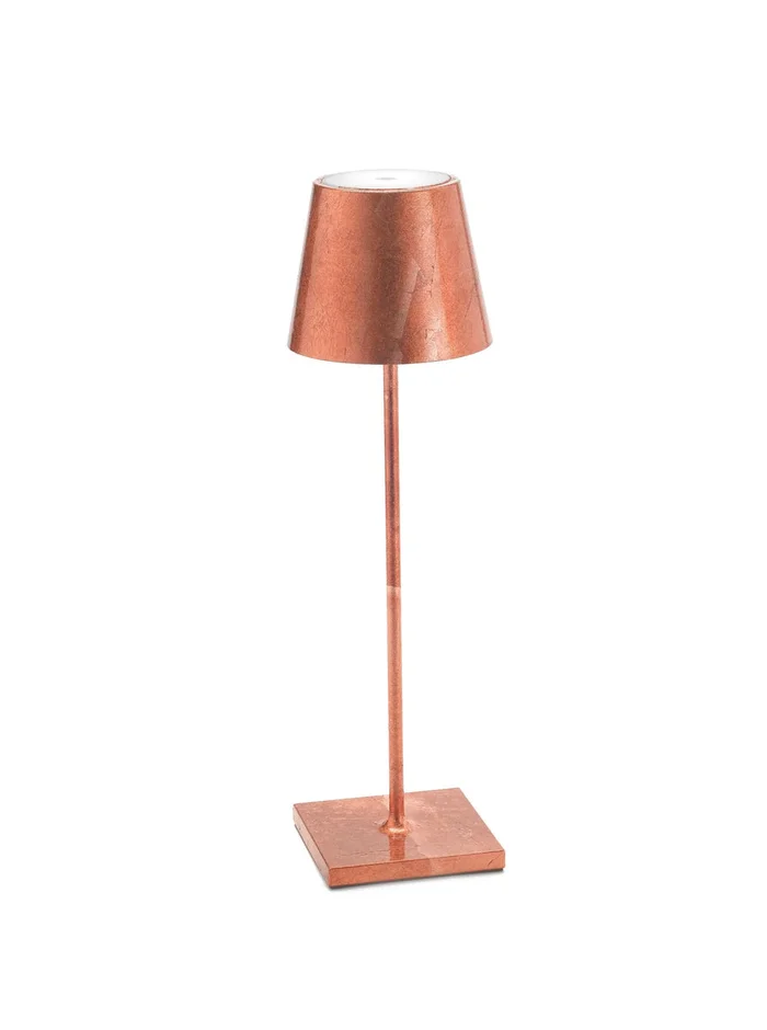 Zafferano Poldina Pro Copper Leaf Cordless Lamp