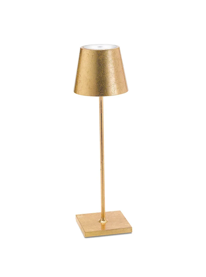 Zafferano Poldina Pro Table Lamp, Gold Leaf
