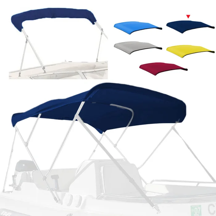 Zenicham 600D 3 Bow Bimini Top For Boat 6 Sizes(without frame)
