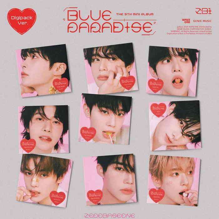 ZEROBASEONE – 5TH MINI ALBUM [BLUE PARADISE] DIGIPACK VER. (9 VERSIONS)