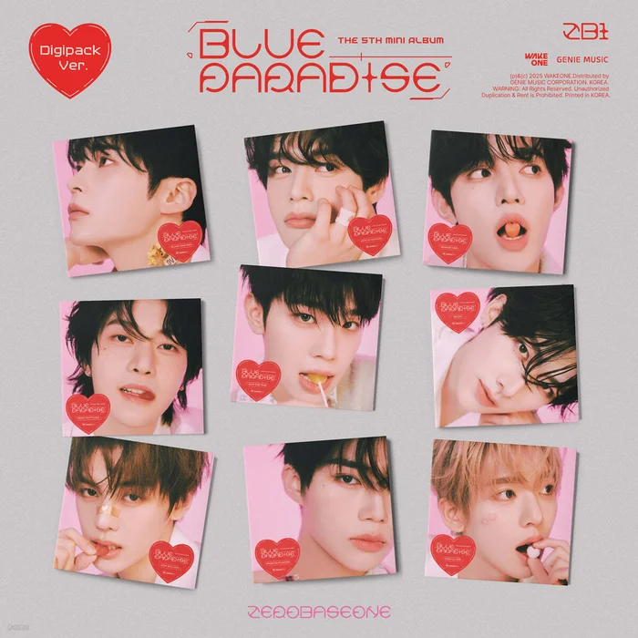 ZEROBASEONE – 5th Mini Album BLUE PARADISE (Digipack Ver.) (Random Ver.)