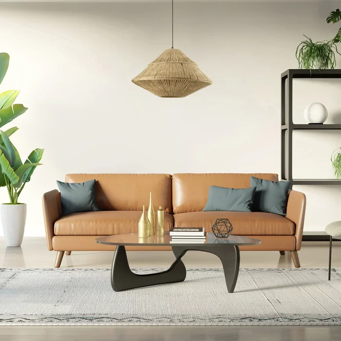 Zoey River of Goods Tan and Black Jute and Metal 22-Inch Pendant Light with Adjustable Hanging Cord – 22″x 22″x 16.75/75.75″