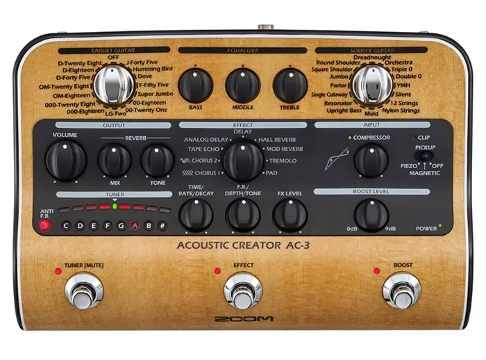 Zoom AC-3 Acoustic Creator Multi-Effects Pedal